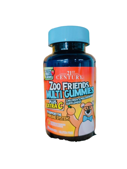 ZOO FRIENDS MULTI GUMMIES 21 CENTURY 60 PCS